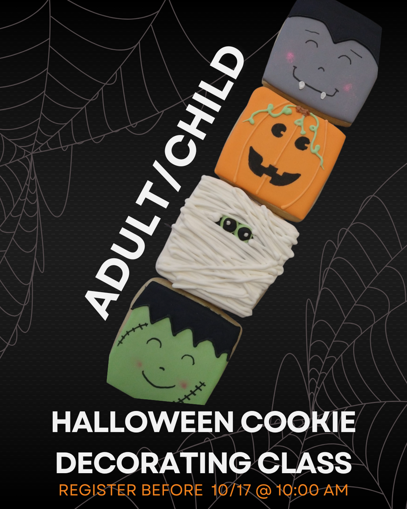 halloween cookies with a black background and spider webs