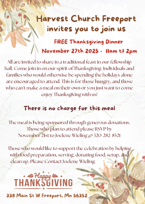 Free Thanksgiving Dinner