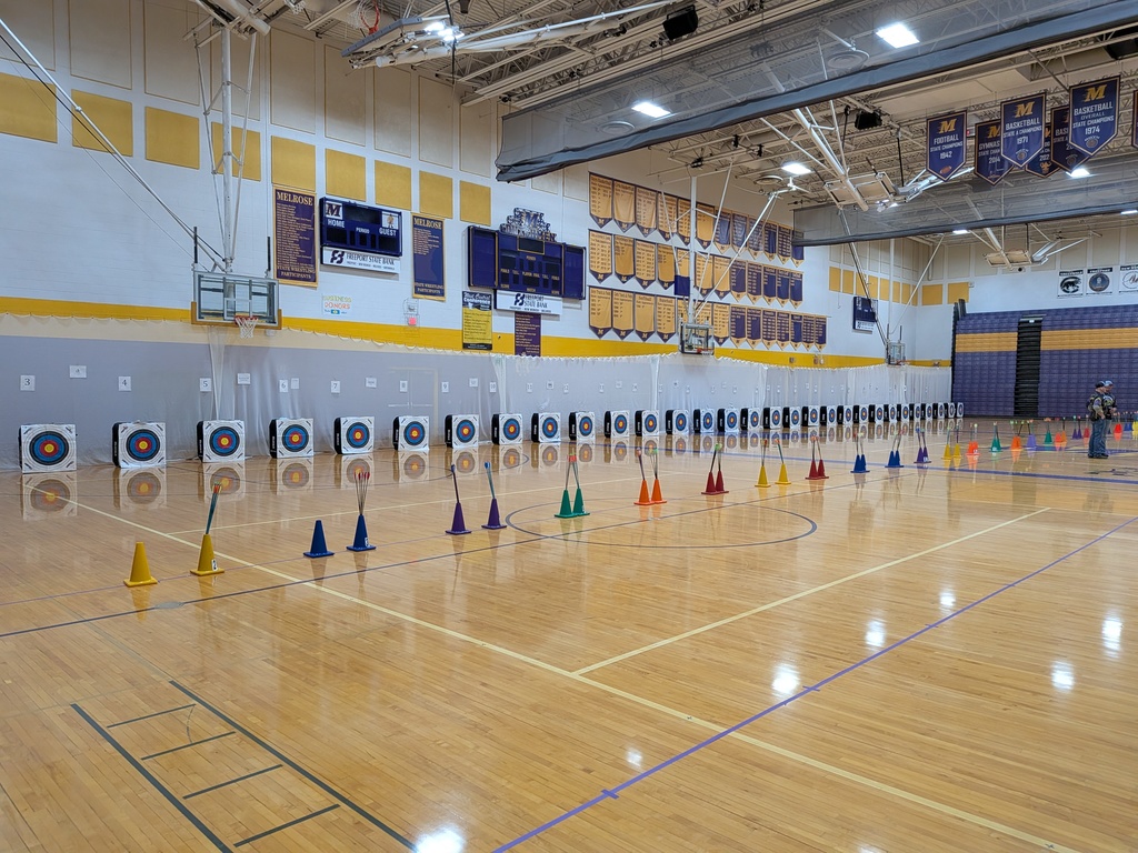 Gym with archery targets