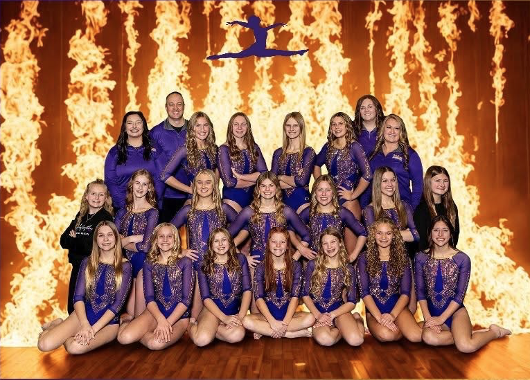 2025-26 Gymnastics Team fire