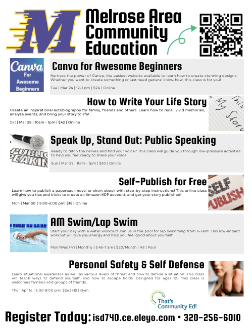 Adult Comm. Ed Options