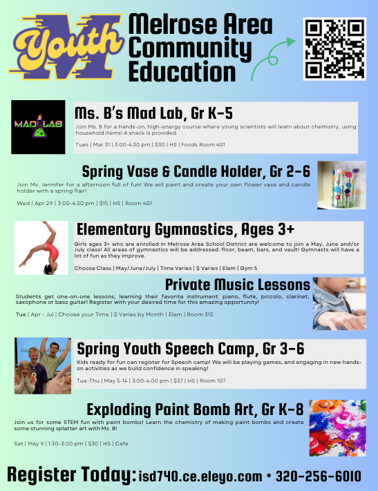 Youth Comm Ed options