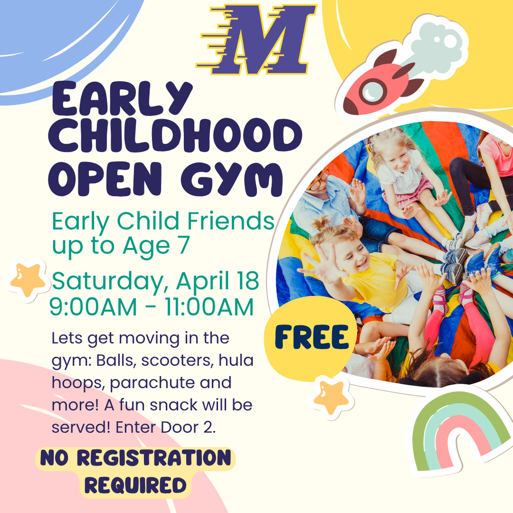 preschoolers sitting on a parchute, clip art rainbow, rocket, stars