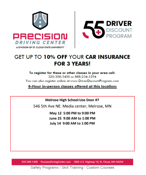 55+ Driver Discount Program