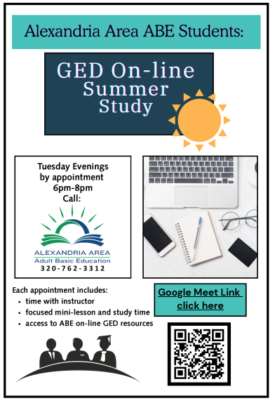 ABE Summer - Alexandria schedule