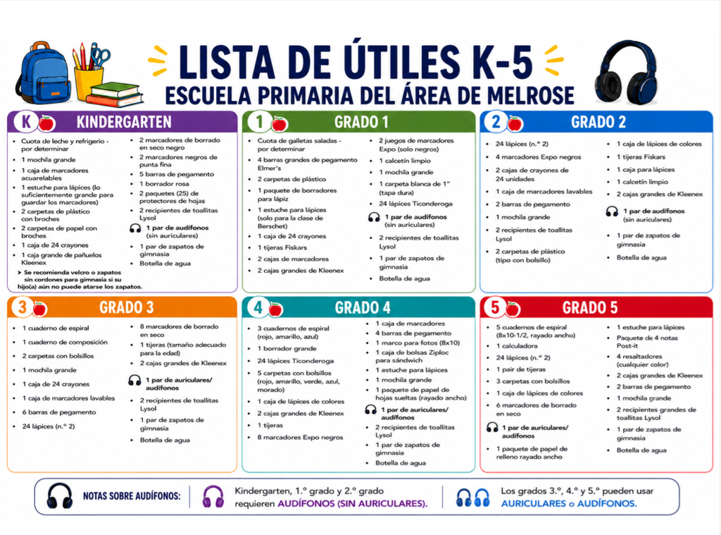 School Supply Lists
