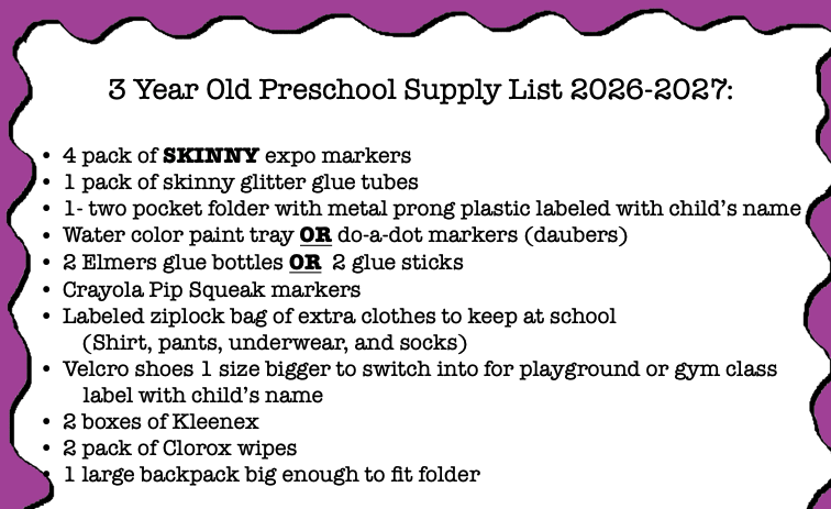 Supply List