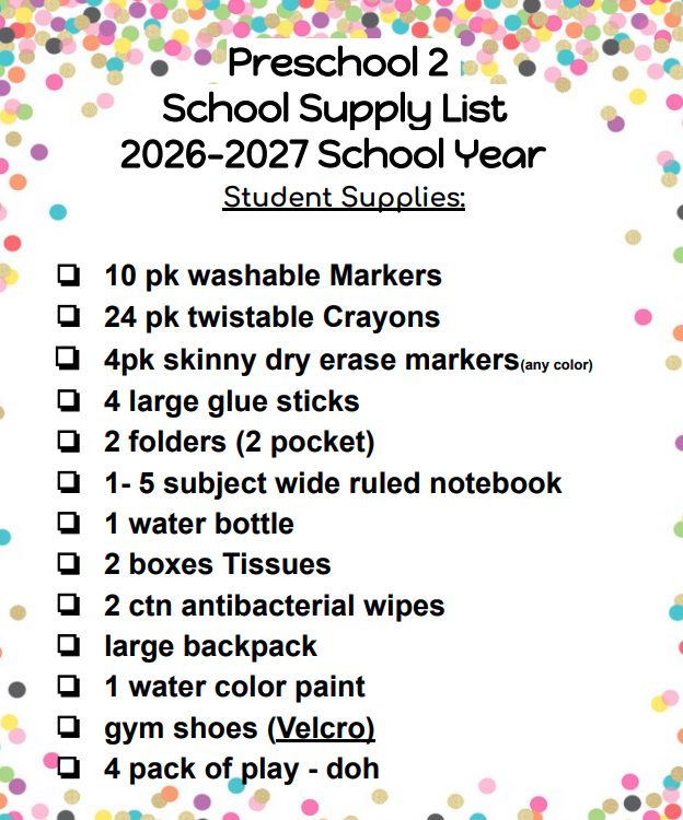 Supply List