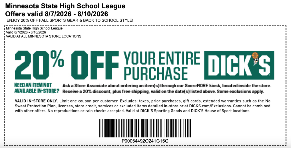 Dick's Coupon