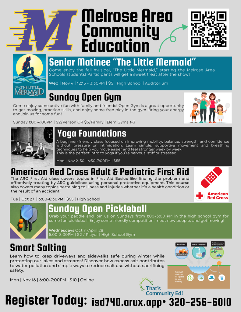 Melrose Community Ed Adult Courses