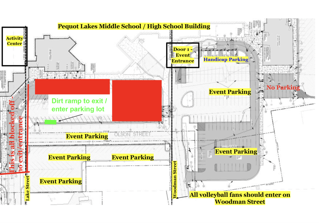 Parking map for 10/29