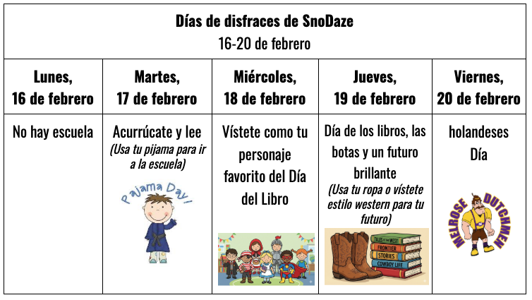 Spanish Dress Up Days