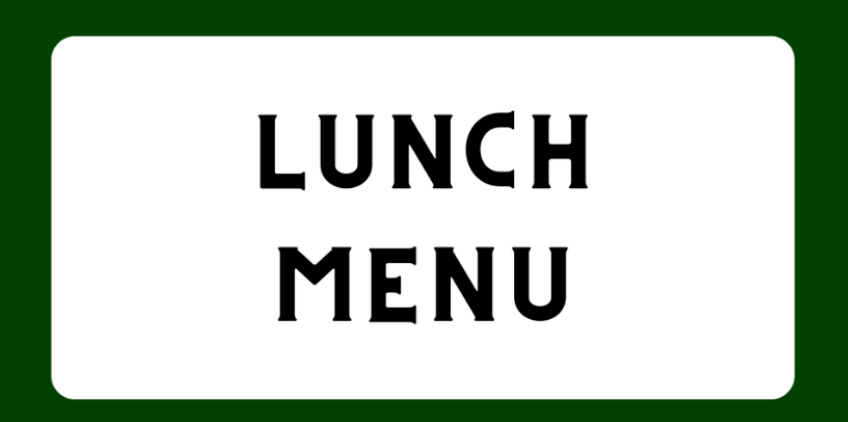 lunch menu