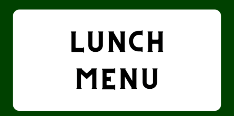 lunch menu