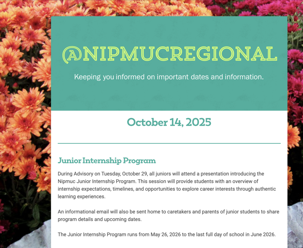 @NipmucRegional - October 14