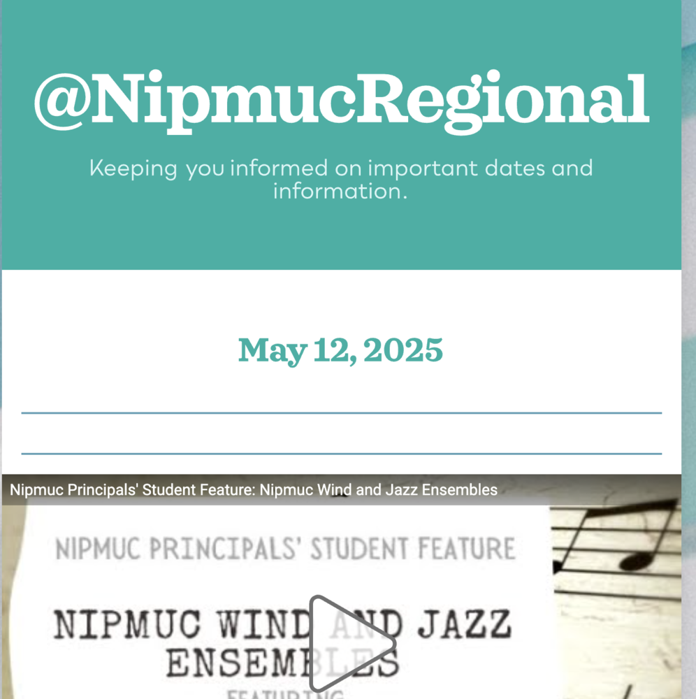 Newsletter - May 12