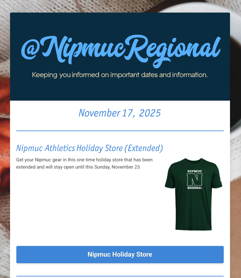 November 17 Newsletter