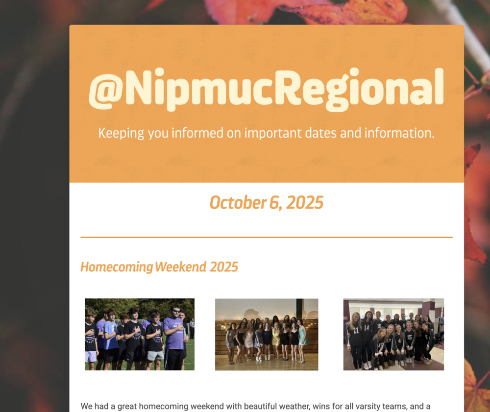 @NipmucRegional - October 6