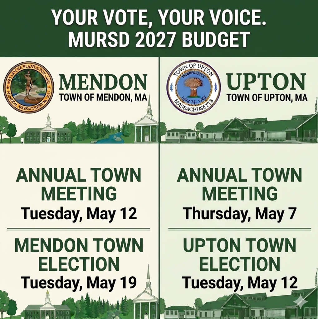 FY2027 Budget will be presented at town meeting and override ballot votes.