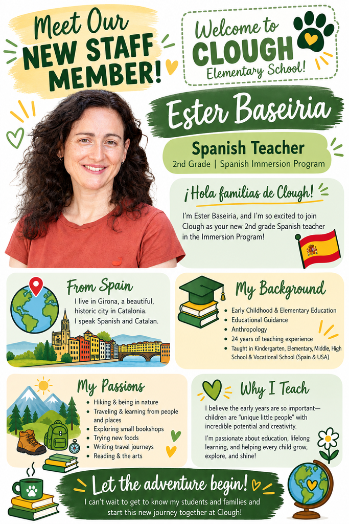 Intro flyer for new 2nd grade SI teacher