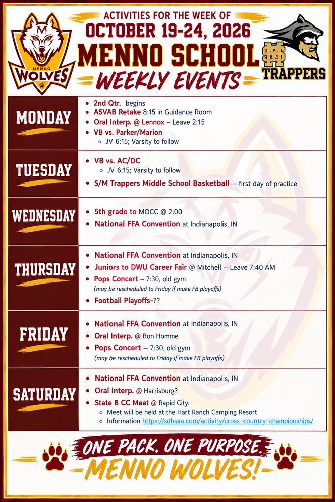 weekly events