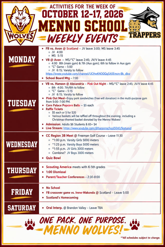 weekly events