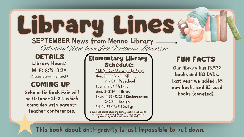 Library Lines for September