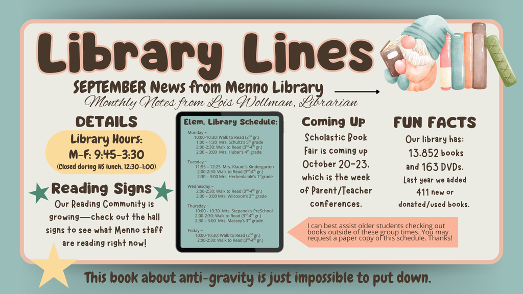 Library Lines for September