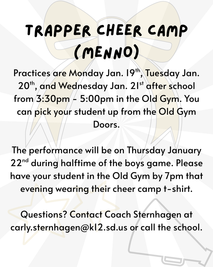 Trapper Cheer Camp
