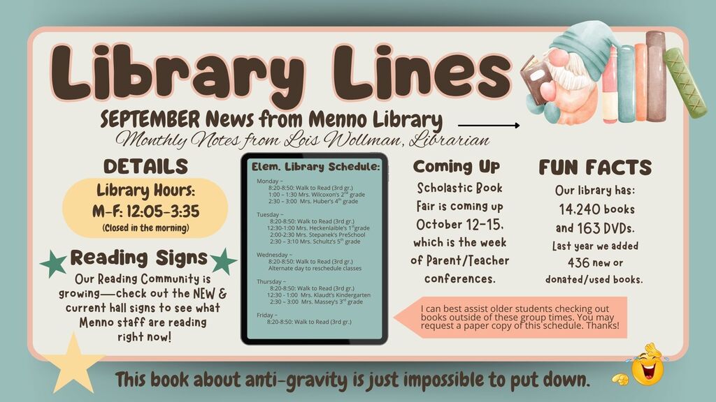 september library lines