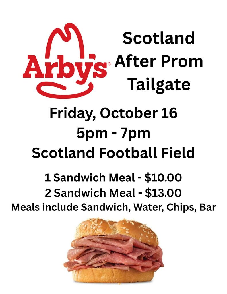 arbys tailgate meal 10/16/26