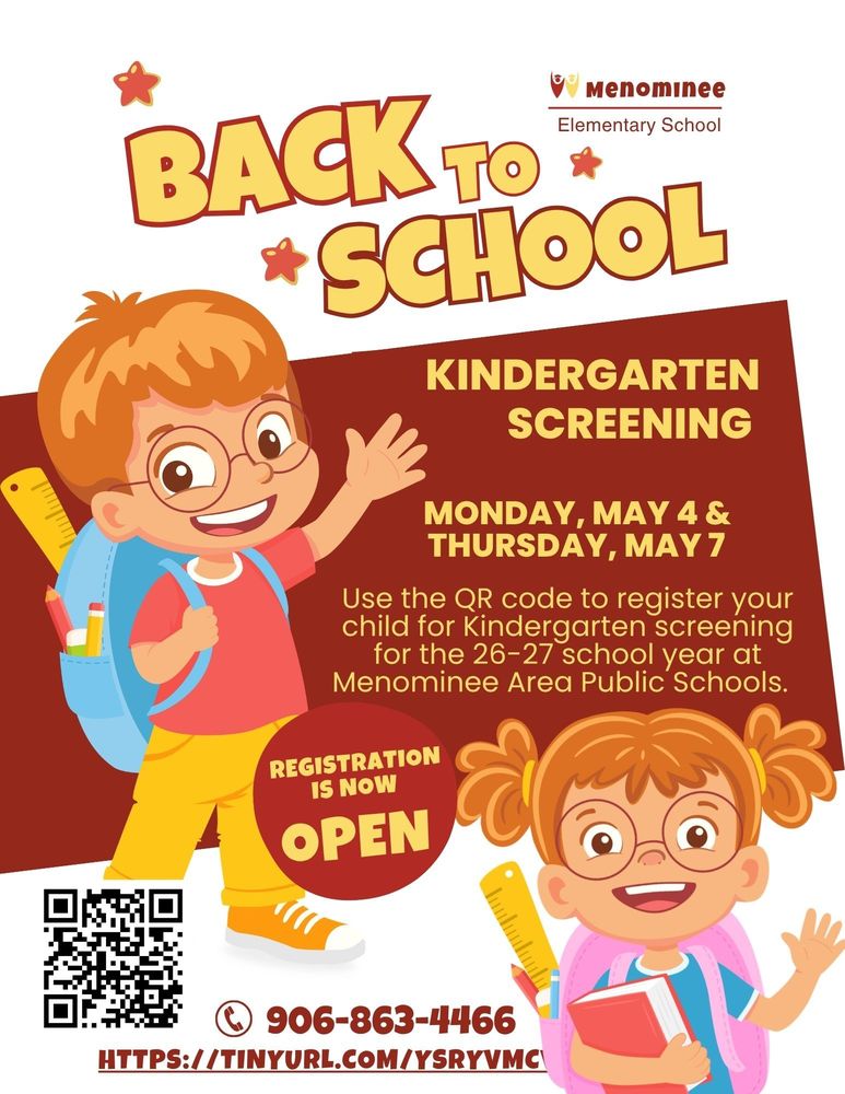 Back to school screening flyer.