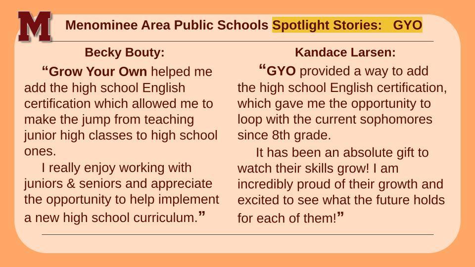 GYO Spotlight Stories