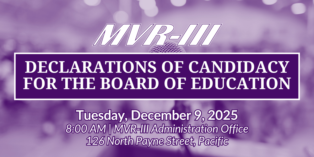 Graphic shows when potential candidates can file to run for the Board of Education