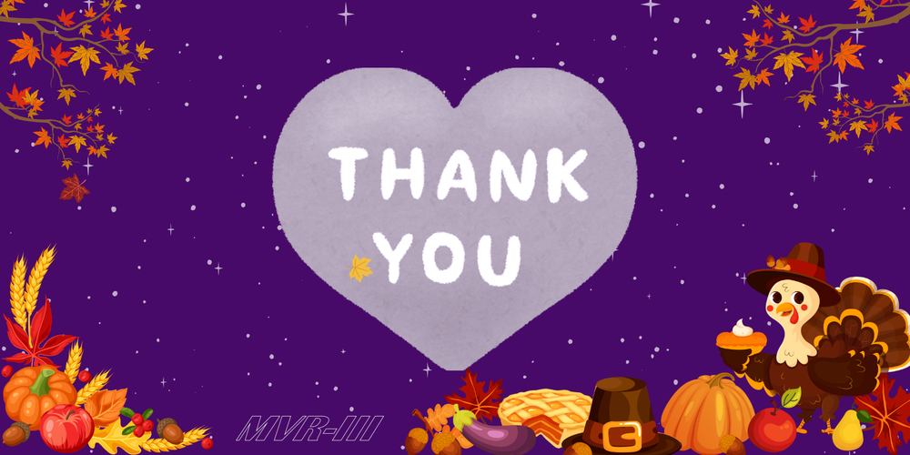 Graphic thanks those who supported the Thanksgiving Meal Basket Initiative