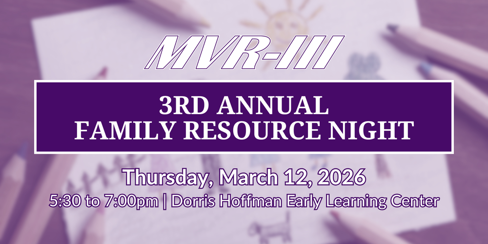 Third annual Family Resource Night information.