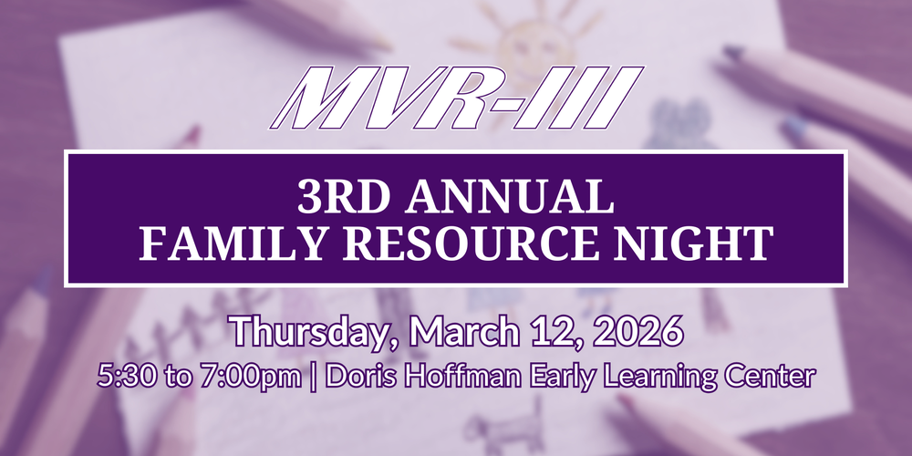 Third annual Family Resource Night information.