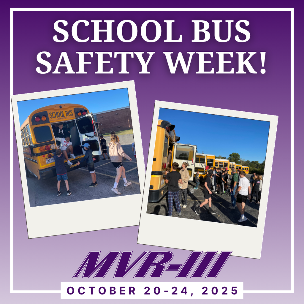 Graphic shows that this week is School Bus Safety Week