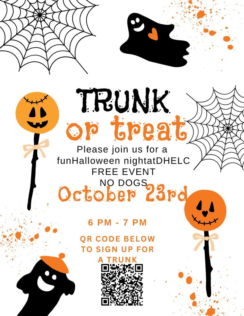 Join us tomorrow for Trunk or Treat!!!