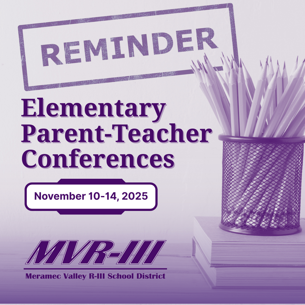 Graphic shows that Parent-Teacher Conferences are November 10-14, 2025
