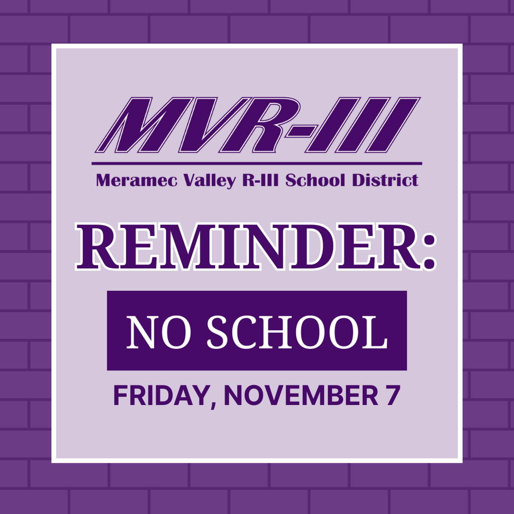 Graphic shows that there's no school on Friday, November 7