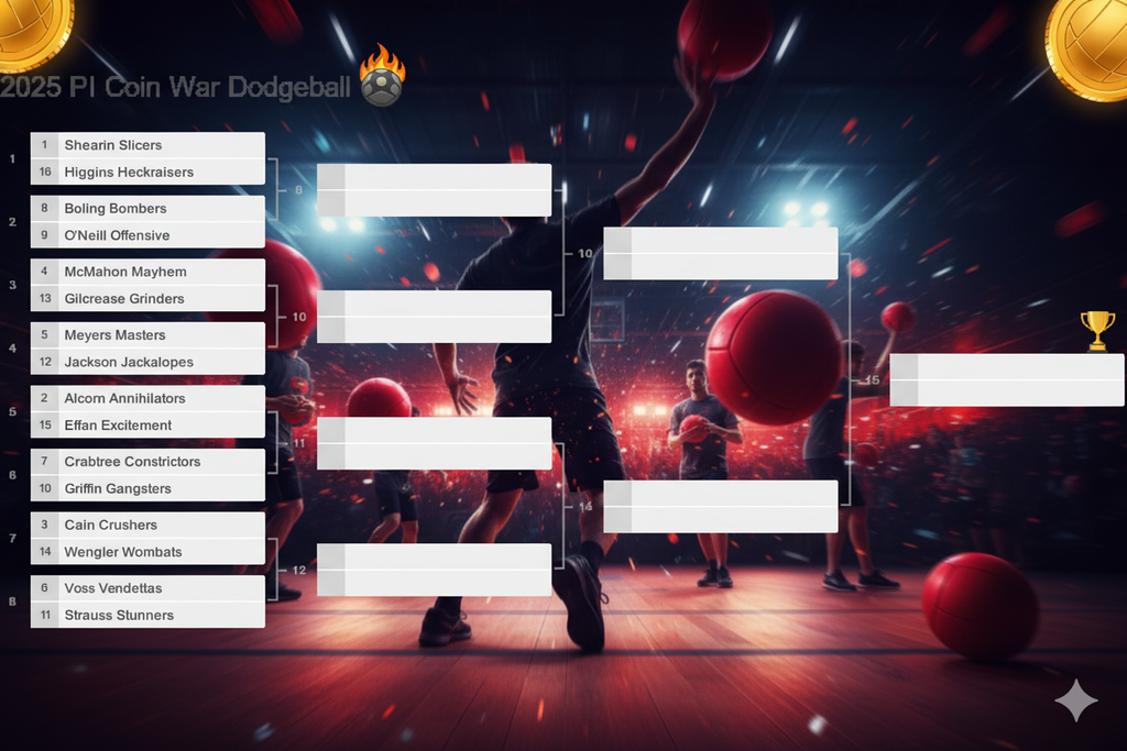 Dodgeball Tournament Bracket