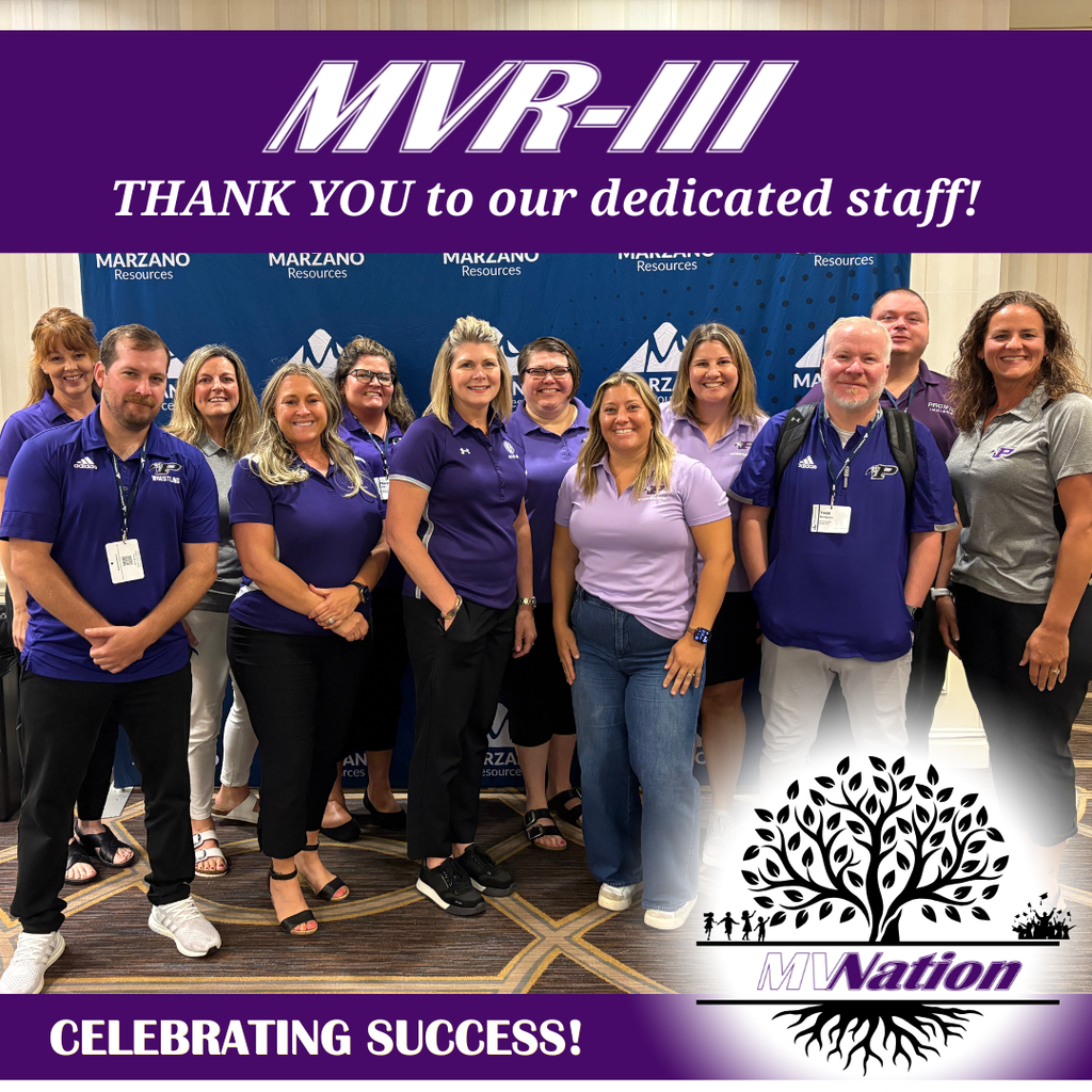 The graphic celebrates MVR-III for having an outstanding staff retention rate.