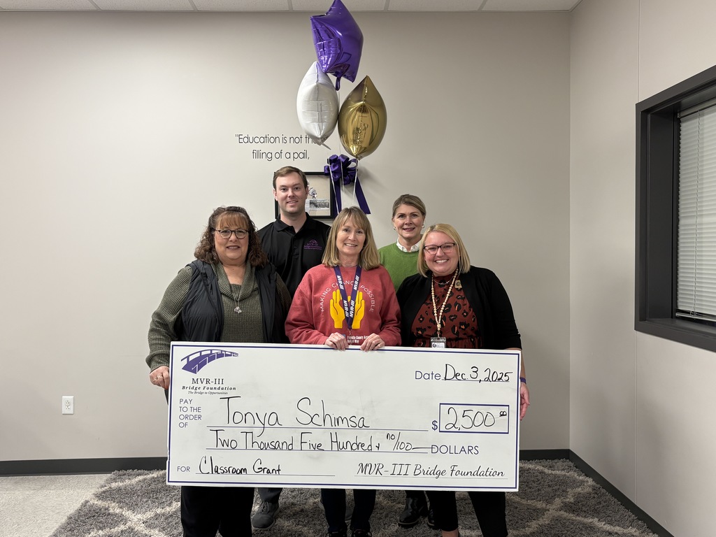 Photo shows a grant recipient from the MVR-III Bridge Foundation