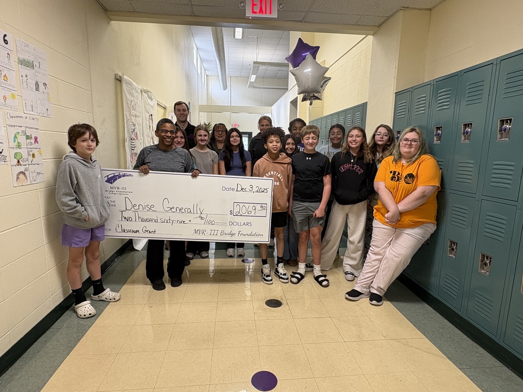 Photo shows a grant recipient from the MVR-III Bridge Foundation