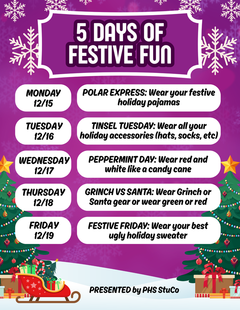 Get into the holiday spirit with 5 days of festive fun