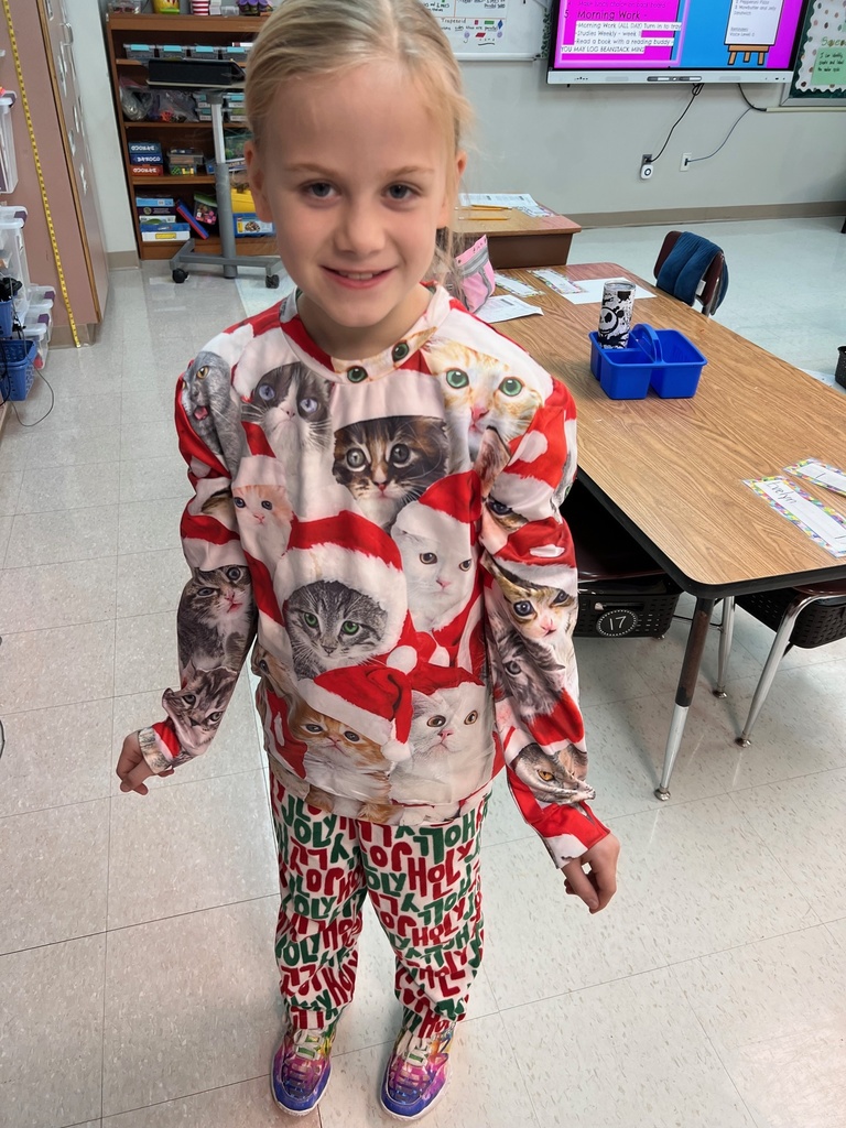 Photo shows recent Pajama Day celebration at Nike Elementary 