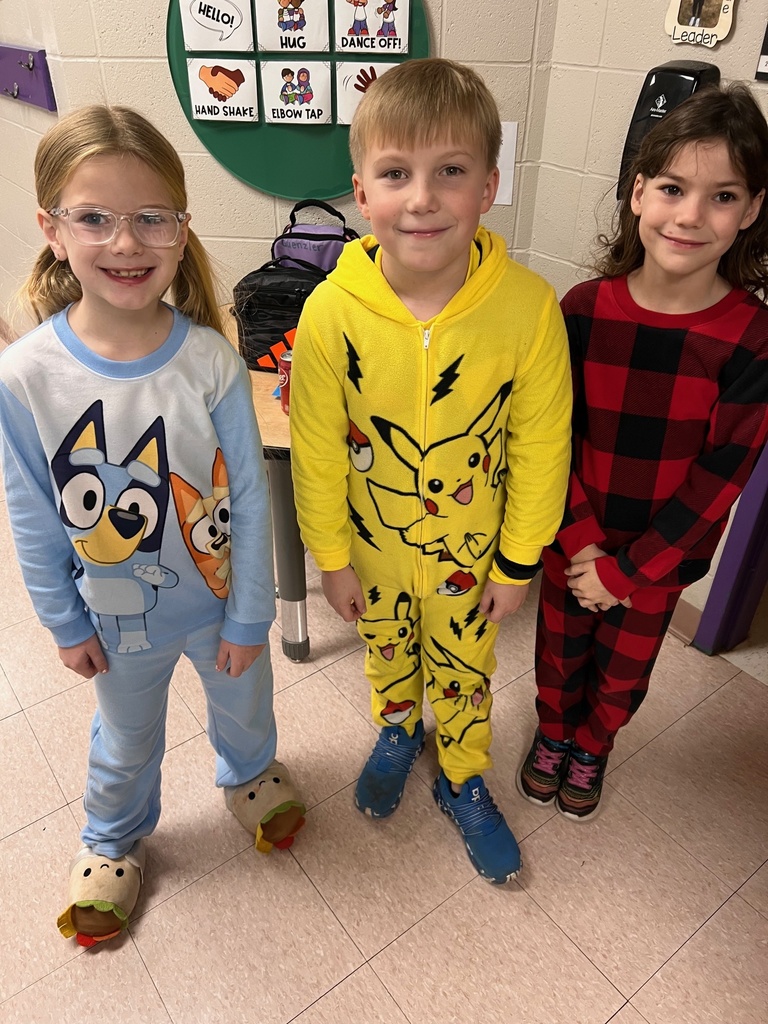 Photo shows recent Pajama Day celebration at Nike Elementary 