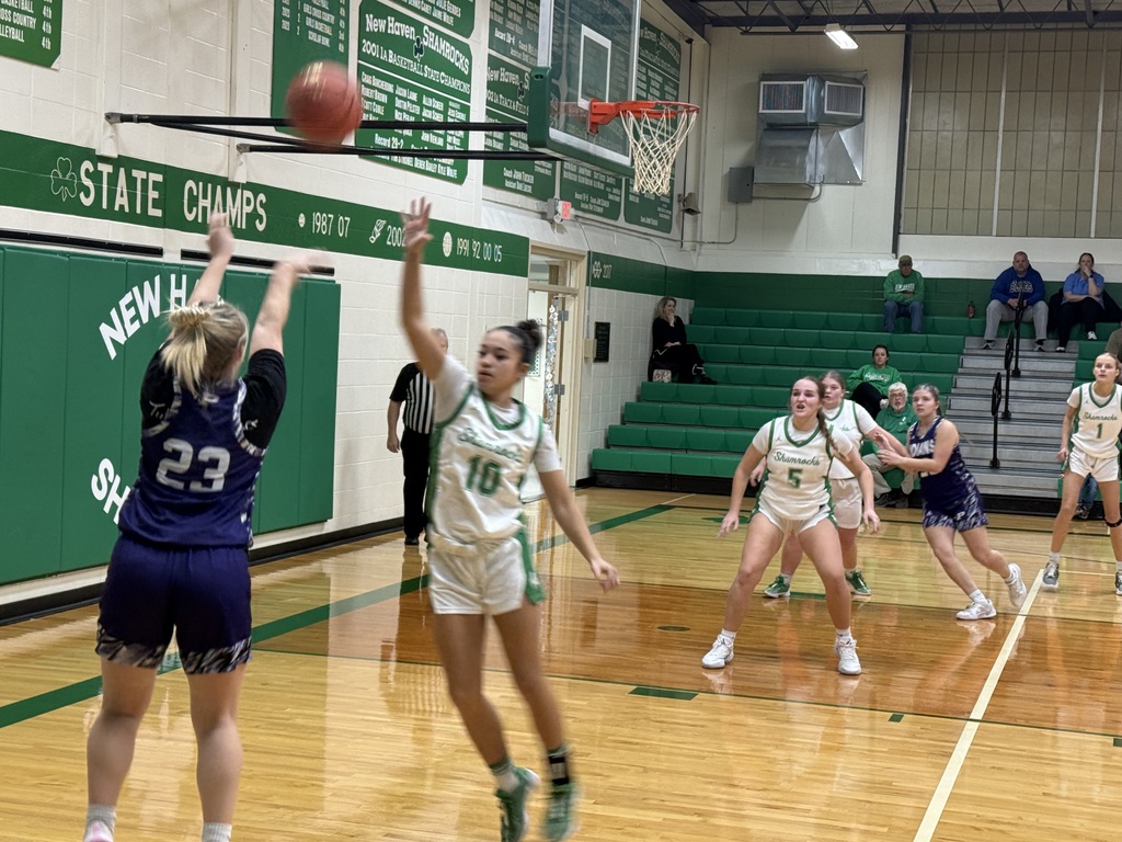 The photo shows the PHS Lady Indians playing against New Haven recently
