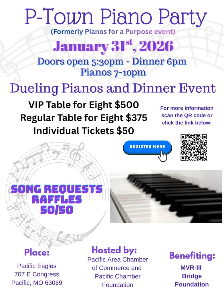 The photo shows details about the the P-Town Piano Party on Saturday, January 31